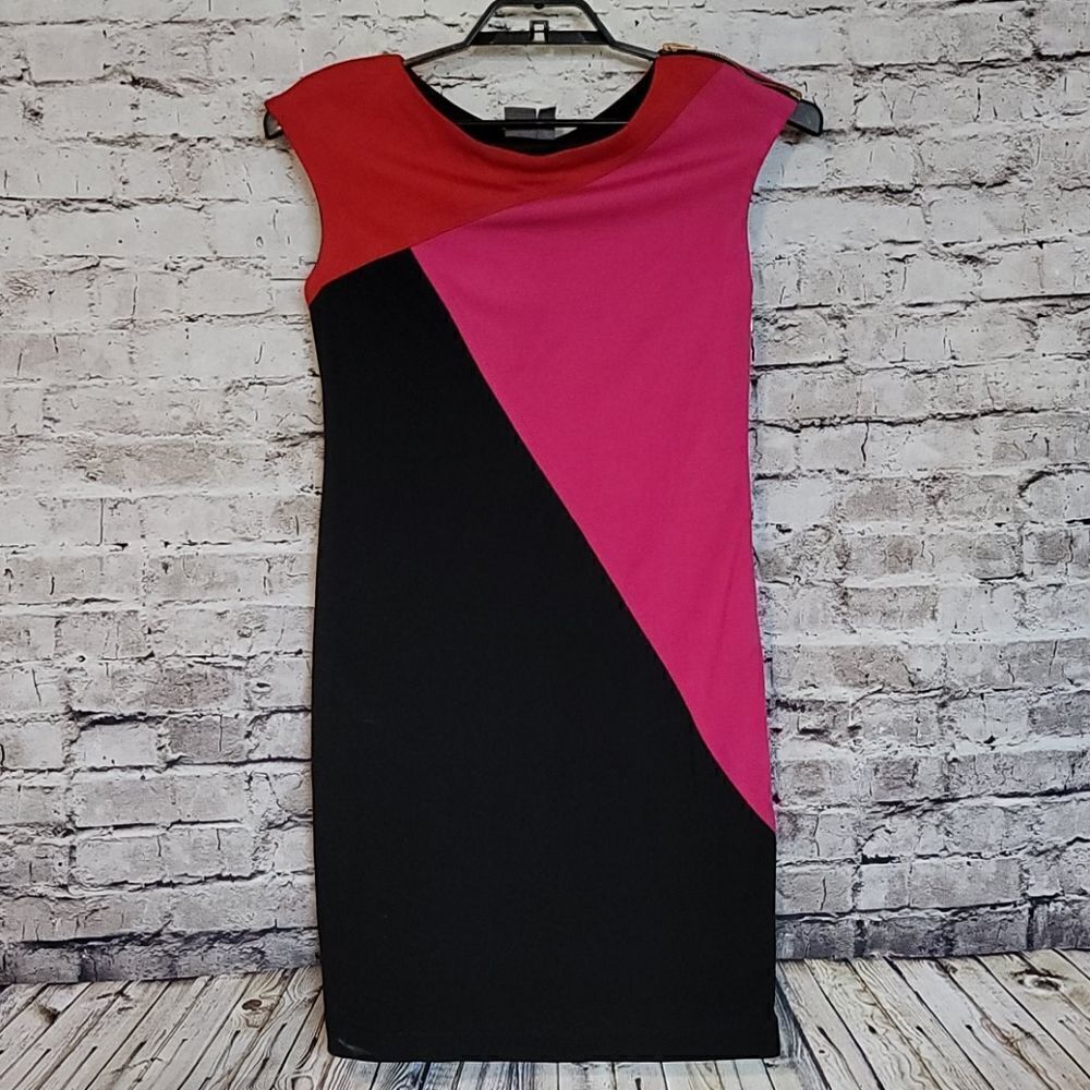 Muse Sheath Dress Size 8 Color Block